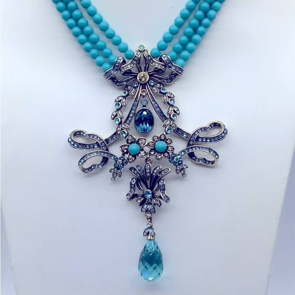 Heidi Daus “ Royal Therapy “ necklace & matching earrings